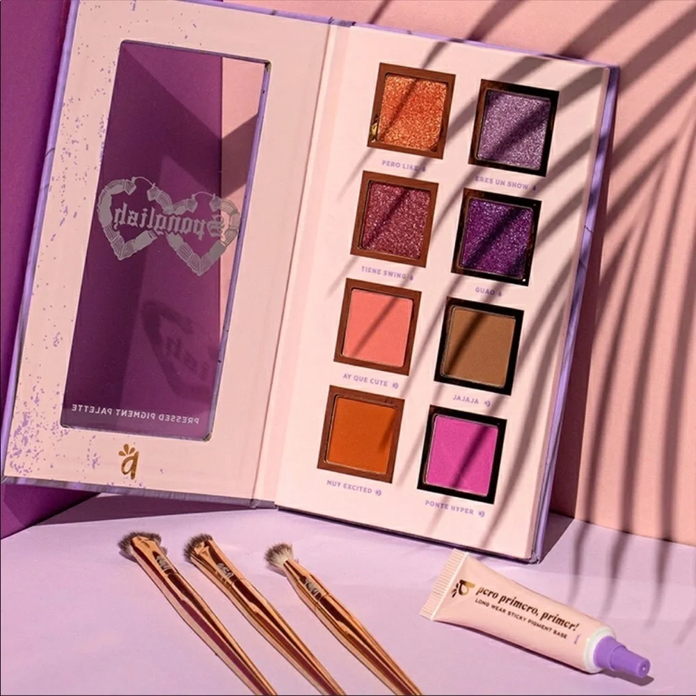 NWT Alamar Cosmetics Spanglish Pressed Pigment Eyeshadow Palette